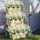 thumbnail image 5 of 1 paquete de margaritas artificiales para exteriores, arbustos resistentes a los rayos UV, plantas colgantes para jardín, porche, hogar, boda, decoración de granja, 5 of 5