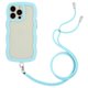 thumbnail image 1 of For iPhone 16 Pro Max Case Wavy Edge Design PC + TPU Shockproof Phone Cover with Adjustable Lanyard, 1 of 4