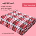 thumbnail image 2 of kurtrusly Large Multicolor Urine Mats TPU Waterproof Cotton Incontinence Pad Foldable Diaper Absorbent Mattress Nappy Bed Sheets Red Plaid2, 2 of 5
