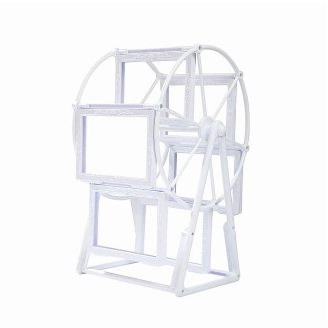 Vintage Ferris Wheel Rotating Picture Frame for 5 x 3.5 Inch Photos, European Style Tabletop Home Decor