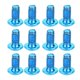 thumbnail image 3 of Rotores de freno de disco de acero azul para bicicleta con 12 tornillos T25 resistentes: accesorios de ciclismo para un mejor rendimiento, 3 of 8