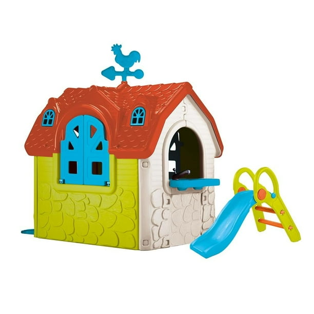 Tobogán Feber Casita De Juegos Minnie Mouse Casita Infantil Casa