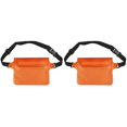thumbnail image 1 of Impermeable Con Correa Ajustable para La Cintura Seca PVC Fanny Pack () Naranja, 1 of 4