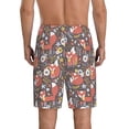 thumbnail image 3 of Gaeub Foxes Printed Men's Short Pajama Pants, Lightweight Lounge & Sleep Bottoms Keep You Cool - X-Large, 3 of 9