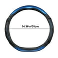 thumbnail image 3 of Honeycomb Leather Car Steering Wheel Cover, Non-Slip Universal Wheel Protector for Men and Women, Fashionable D-Shaped Grip, Comfortable Anti-Slip Interior Accessory, 3 of 7