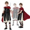 thumbnail image 2 of Disfraz de guerrero espartano romano antiguo para cosplay, conjunto para padres e hijos, atuendo para actuación en el escenario con escudo y espada, accesorios para niños y adultos, varios tamaños, 2 of 4
