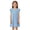 Light Blue, variant on Ruyang Kids Girls Frilly Skirts Ruffle Fly Sleeve Round Neck Sundress Summer Solid Beach Vacation Casual Mini Dresses