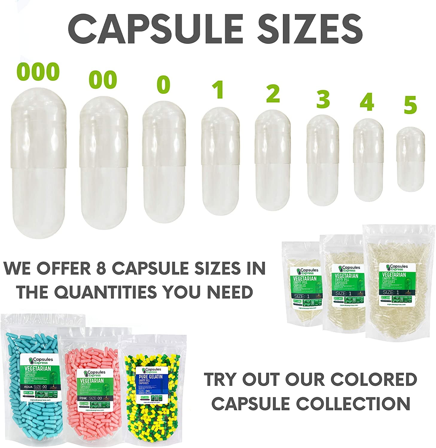 XPRS Nutra Size 4 Empty Capsules - 100 Count Small Empty Vegan Capsules -  Clear Vegetarian Empty Pill Capsules- DIY Vegetable Capsule Filling- Veggie
