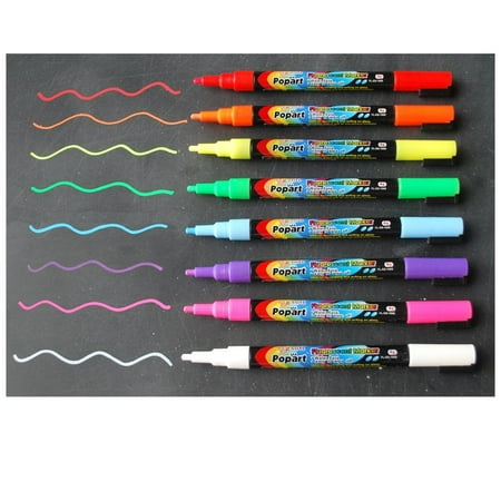 AlaBoard  Fine Tip Fluorescent Chalk Markers (Set of