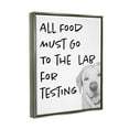thumbnail image 3 of Food To Lab For Testing Funny Dog Animals & Insects Graphic Art Luster Gray Framed Art Print Wall Art, 3 of 6
