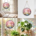 thumbnail image 4 of Yangka Spring Cherry Blossom Acrylic Puzzle Suncatcher, Nature Scenery Stained Glass Style Window Hanging, Home And Garden Decor, 4 of 7