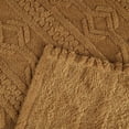 thumbnail image 3 of BNM Fleece Boho Knit Jacquard Blanket, Twin, Camel, 3 of 8