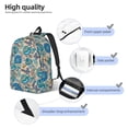 thumbnail image 3 of Balery Vintage Floral Butterflies Mochila Clásica Impresa Básica para Viaje, Mochila Escolar Resistente al Agua, Mochila de Lona con Correas Ajustables-Small, 3 of 5