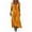AA-Orange195, variant on Floral-Print Maxi Dress for Women V-Neck Fall Casual Flowy Gown
