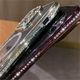 thumbnail image 4 of Magnetic Diamond Glitter Case for iPhone 16 15 14 13 12 11 Pro Max Plus Rhinestone Electroplated Jewelled Transparent Cover silvery for iPhone 14 Plus, 4 of 6