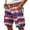 Multicolor, variant on Men's Tie Dye Cargo Shorts With Multi-Pockets And Woven Belt Featuring Vintage Washed Effect For Summer Beach Hiking Streetwear Fashion Blue L