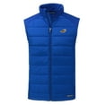 thumbnail image 2 of Men's Cutter & Buck Blue Akron RubberDucks Evoke Hybrid Eco Softshell Recycled Full-Zip Vest, 2 of 3
