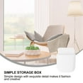 thumbnail image 2 of HERFIER 3pcs Wall-mounted Storage Box Multifunctional Cell Phone Charging Rack Hanging Storage Container (White) 4.52x3.54x1.38in, 2 of 9