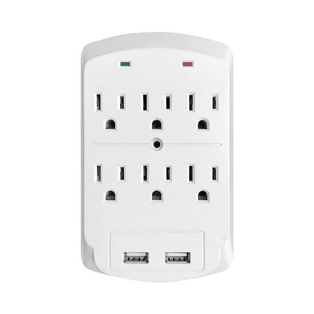 MVMT Multi Outlet Wall Adapter With 2 USB Ports