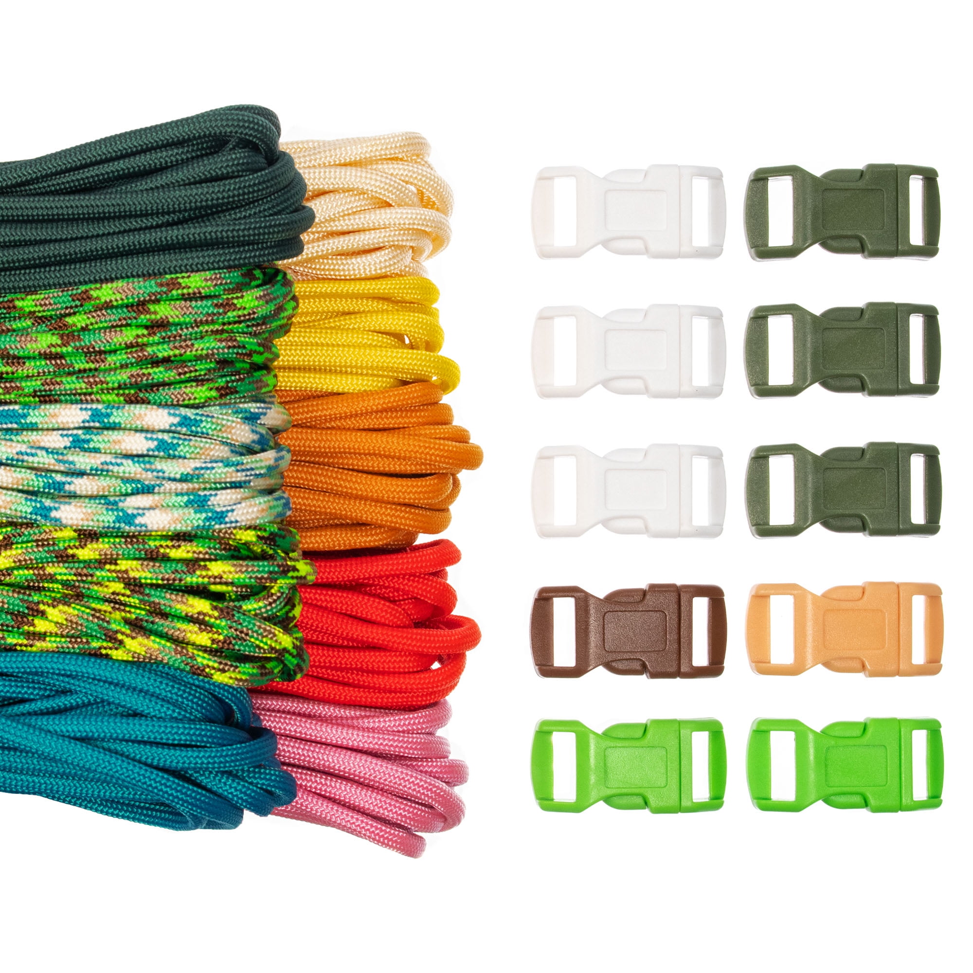 Paracord 550lb Type III Paracord Combo Crafting Kits with