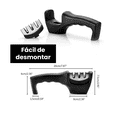 thumbnail image 3 of Afilador Cuchillos Cocina Portátil 3 Etapas Ergonómico Negro, 3 of 5