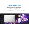 thumbnail image 6 of Butterfly Mouse Pad Extended Large Gaming Mouse Pad XL Oversized Desk Pad Stitched Edges 31.5 X 11.8 Inch, 6 of 14