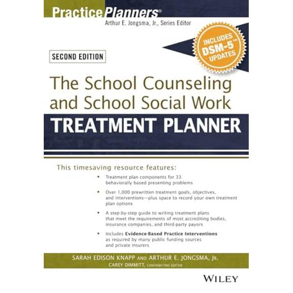 Pre-Owned The School Counseling and School Social Work Treatment Planner, with Dsm-5 Updates, 2nd Edition (Paperback) 1119063094 9781119063094