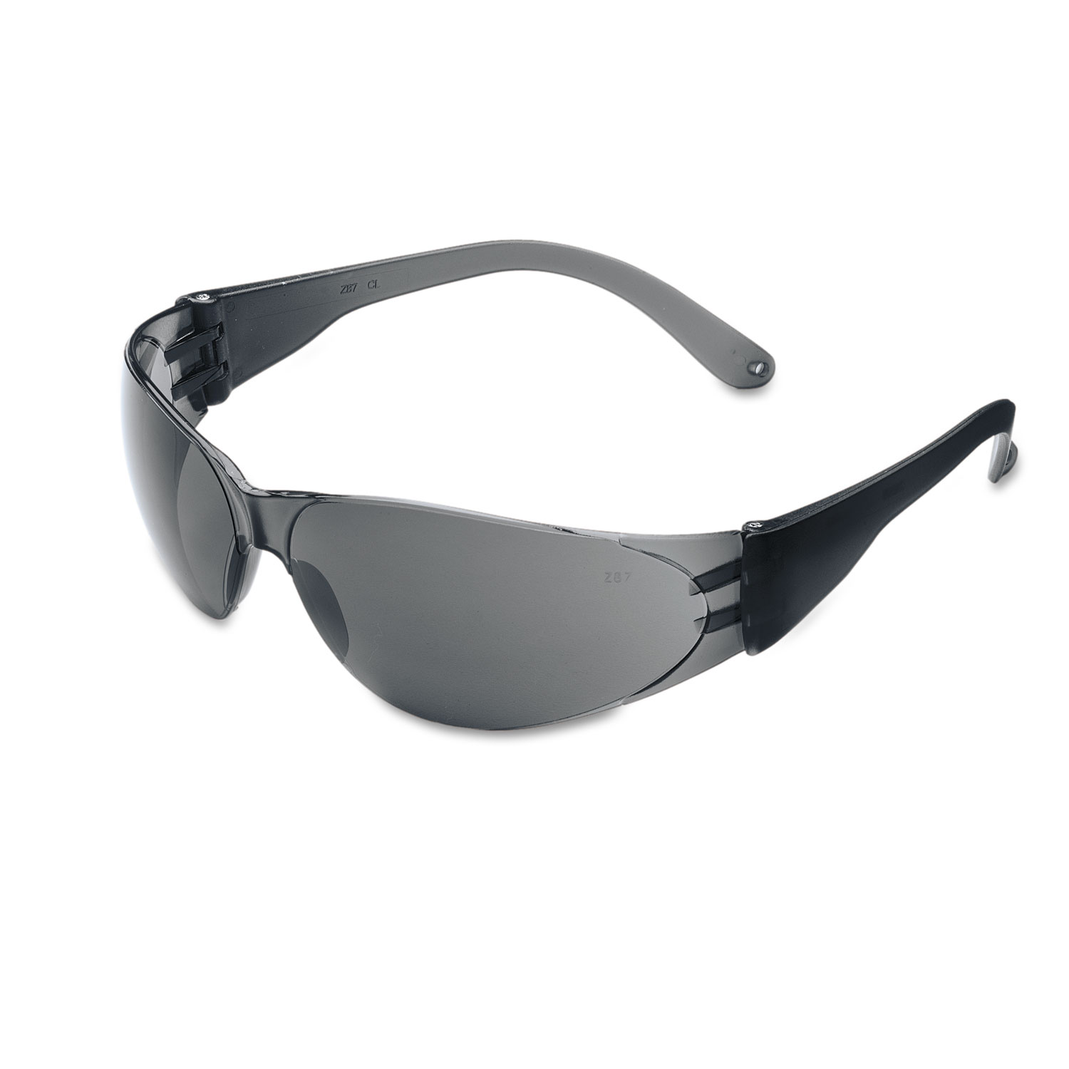 Mcr Safety Checklite Scratchresistant Safety Glasses, Gray Lens