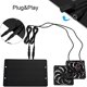 thumbnail image 2 of Kit de Ventilador de Panel Solar, Ventilador Solar de 10 W 12 V, Ventilador de Escape PortáTil Impermeable para Exteriores con Cable de 2 M de, 2 of 6