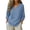 Blue, variant on Under $20 Comfortable Linen Cotton Blouse, 3/4 Sleeve V Neck Daily Wear Top, Loose Dressy Business Casual Womens Clothes Tops Red T-shirt, 3XL