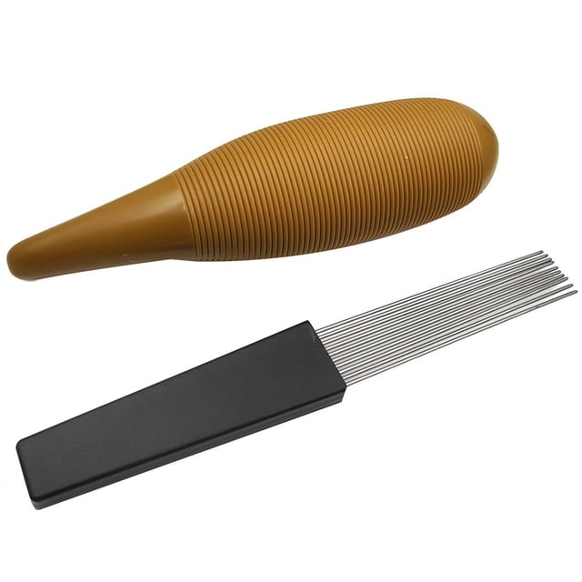 Guiro Instrument Fish Shaped Sand Drum Percussion Instrument with 1 Scraper Musical Training Tool Style A