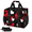 Multicolor 3, variant on Sports Baseball Reusable Grocery Bag 33L Large Foldable Shopping Bag with Detachable Shoulder Strap & Mesh Pockets, for Beach Camping Travel, Checkerboard