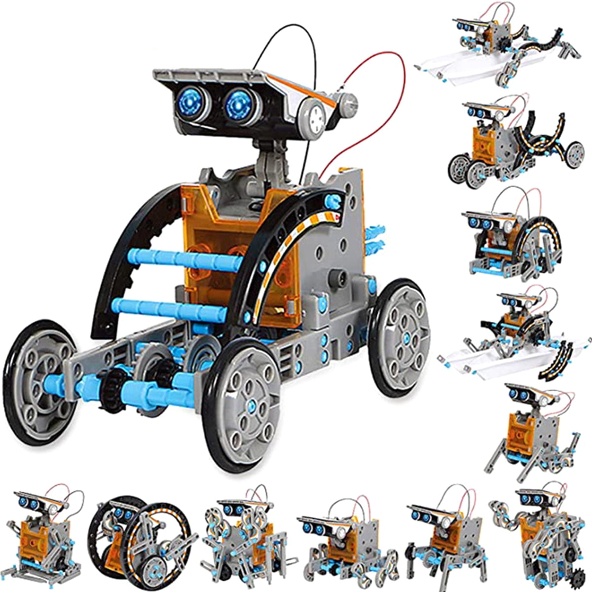 STEM Education DIY Solar Robot Toys Building Science Kits for Kids 12-in-1 gifts 