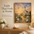 thumbnail image 5 of 2026 Pearl Diamond Art Kit, DIY Pearl Gem Painting Craft Set, Ideal Gift for Craft Lovers Adults for Holiday Birthday Occasions (Dawn Church), 5 of 8