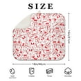 thumbnail image 4 of Red Christmas Snowman Pattern Dish Drying Mat for Kitchen 1 Pack, Ultra Absorbent Microfiber Dishes Drainer Mats,16x18in(41x46cm), 4 of 6