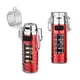 thumbnail image 3 of 2 in 1 USB Rechargeable Flashlight Lighter | LED High Brightness | Waterproof Portable | Multi-Mode Strong & Weak Light | Type-C Fast Charging | Red | 9.4x4.3cm | 1 Pack, 3 of 8