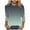 Green, variant on Fashion Fall Saving LiMoi Women's Gradient Color Blouse 3/4 Sleeve Round Neck Soft Comfortable Top Tees Tshirts for Everyday Wear My Order My Items