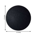 thumbnail image 3 of Efavormart 6 Pack Non-Slip Table Placemats, Round Faux Leather Placemats With Glitter - Black for Wedding, Banquet, Party, Kitchen, Dining, Conference Tables Decor, Centerpieces, 3 of 11