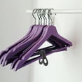 thumbnail image 5 of WHAMVOX  50 Pcs Hanger Clips for Plastic Hangers Laundry Clothes Child Travel Black, 5 of 8