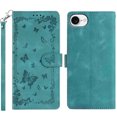 thumbnail image 5 of for iPhone 16e Wallet Case with Card Slots Cash Pocket, 2 in 1 PU Kickstand Faux Leather Phone Cover Magnetic Flip Phone Case, Sturdy & Shockproof Phone Case with Wrist Strap - Green, 5 of 5