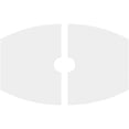 thumbnail image 4 of 16"W x 10 5/8"H x 2"ID x 8 1/2"C x 1"P Kailey Architectural Grade PVC Contemporary Ceiling Medallion, Two Piece, 4 of 11