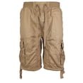 thumbnail image 2 of Men's Cotton Twill Cargo Shorts - Elastic Waist With Drawstring & 6 Pockets, 7-Inch Inseam 2 of 9