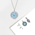 thumbnail image 5 of Everly Women's Topaz Sterling Silver Necklace, 5 of 9