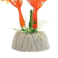 thumbnail image 7 of Unique Bargains 3 Pcs Aquarium Plants Decorations Artificial Aquatic Plant Orange, 7 of 7