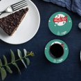 thumbnail image 6 of FMSHPON Merry Christmas Set of 4 Round Coaster for Drinks, Absorbent Ceramic Stone Coasters Cup Mat with Cork Base for Home Kitchen Room Coffee Table Bar Decor, 6 of 6