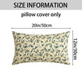 thumbnail image 6 of REGALWOVEN 2 Pcs Classical Floral Decoration Throw Pillow Cover Pattern Pillow Cases for Outdoor Indoor Flower-3 12" x 20", 6 of 6