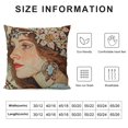 thumbnail image 5 of YINGXI Decorative Twelve Constellations Pillow Cover Rustic Style Zodiac Sign Throw Pillow Cover , Cover only 22x22in, 5 of 5