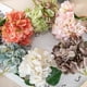 thumbnail image 1 of Mini hortensia de una sola rama, flores artificiales de seda con tallos para decoración del hogar y bodas., 1 of 7