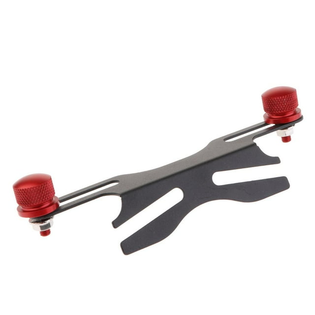 Soporte de Soporte Ajustable con licencia de Matrícula de Aluminio Roja para Motocicleta