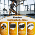 thumbnail image 3 of Portable Ropeless Battle Ropes, Adjustable Weights Cordless Battle Ropes for Home Gym with 2 Pack, Weighted Exercise Equipment for Low-Impact Workout, Strength & HIIT, for Men & Women (Pink), 3 of 7
